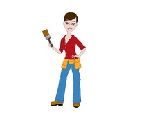 The Lady and The Brush logo