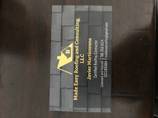 Logo for Made Easy Roofing and Consulting, LLC