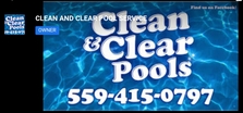 Clean & Clear Pool Service logo