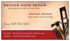 Logo for Decker Home Repair