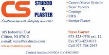 CS Stucco & Plaster - North Jersey, Inc. logo
