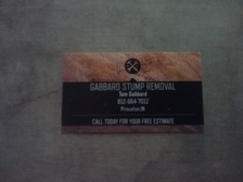 Gabbard's Stump Grinding logo