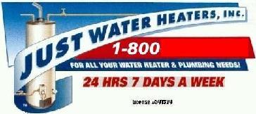 Just Water Heaters, Inc. logo