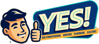 YES! Heating, Air Conditioning, Plumbing and Electric logo