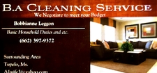 Logo for BA Cleaning Service