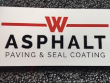 Logo for W Asphalt Paving and Sealcoating