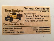 Ron Baskett Construction, Inc. logo
