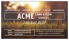 Acme Lawn & Plow Services, LLC logo