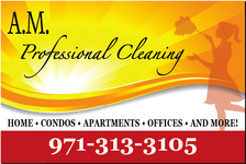 Logo for AM Professional Cleaning