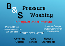 B & S Pressure Washing logo