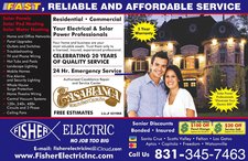 Logo for Fisher Electric