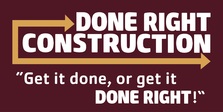 Done Right Construction and Maintenance logo