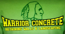 Logo for Warrior Concrete, Walls, and Landscaping
