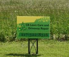 Logo for CB Lawn Care and Driveway Repair