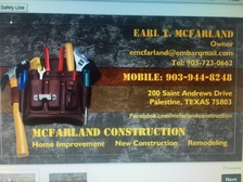 Logo for McFarland Construction