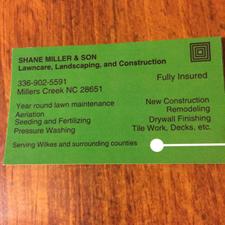 Avatar for Shane Miller and Son Lawn Care, Landscaping and Construction