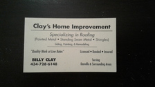 Clays Home Improvement logo
