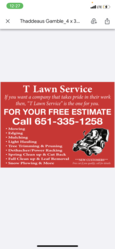 T's Lawn Service logo