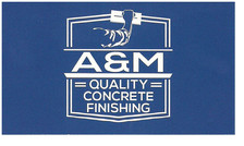 Logo for A&M Quality Concrete