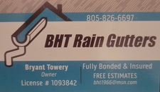 Logo for BHT Rain Gutters