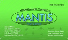 Mantis Pest Control logo
