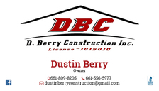 D Berry Construction, Inc. DBA Berry Framing logo