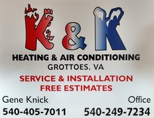 K & K Heating and AC logo