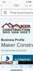 Maker Construction logo