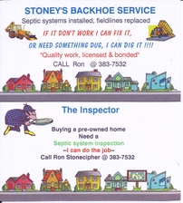 Stoney's Backhoe Service logo