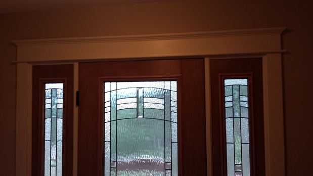 Traditional Entry In Colorado Springs Stained Gl Insert Traditional Entry With Stained Gl Insert
