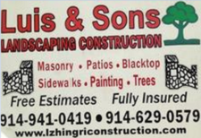Logo for Luis and Sons Landscaping & Construction