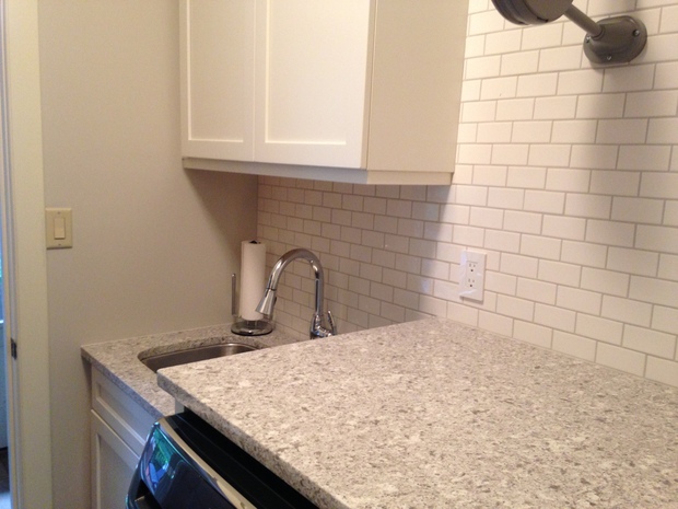 Transitional Laundry Room In St Louis White Subway Tile