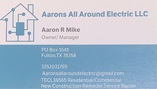 Logo for Aaron's All Around Electric