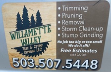 Logo for Willamette Valley Tree & Stump Removal, LLC