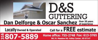 D & S Guttering logo