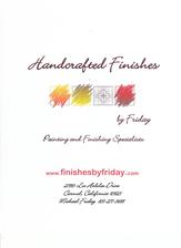 Logo for Handcrafted Finishes By Friday