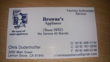 Avatar for Browne's Appliance, LLC