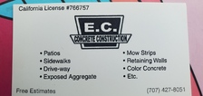 E C Concrete Construction logo