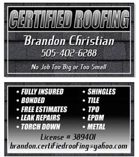 Logo for Certified Roofing