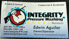 Logo for Integrity Pressure Washing llc