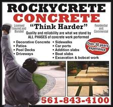 RockyCrete Concrete logo