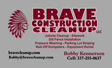 Brave Construction Cleanup logo