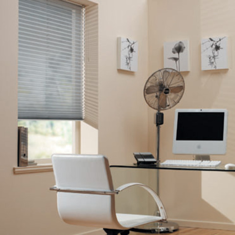 Contemporary Home Office with leather office chair