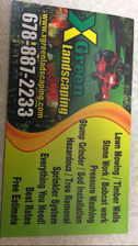 X Green Landscaping logo