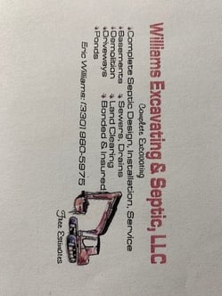 Williams Excavating & Septic LLC logo