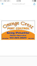 Orange Crest Pest Control logo