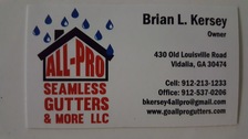 Avatar for All-Pro Seamless Gutters & More, LLC