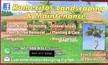 Romerito's Landscaping logo