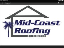Mid Coast Roofing, Inc. logo