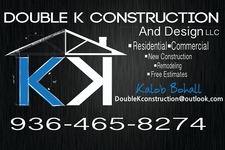 Logo for Double K Construction and Design, LLC